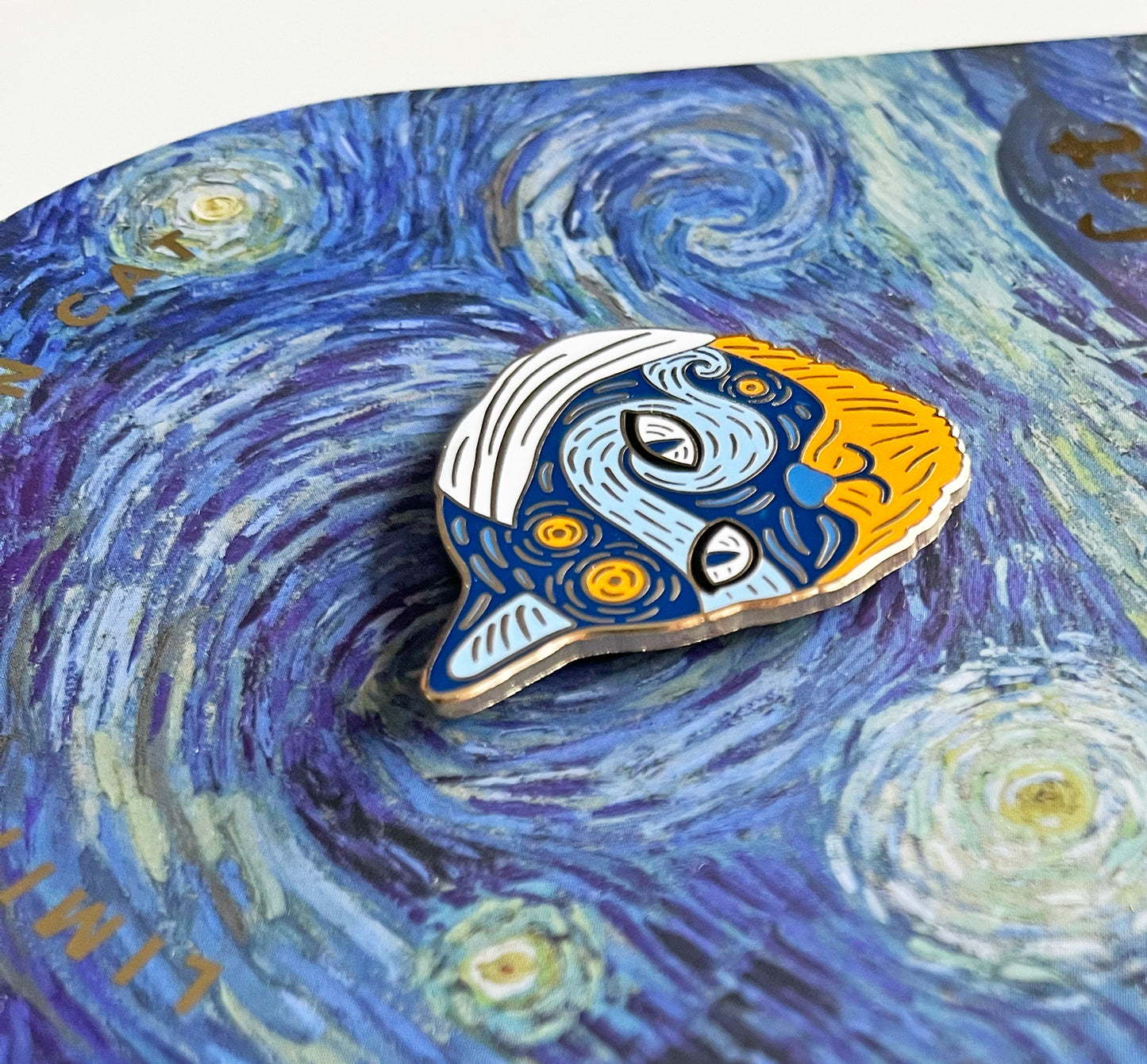 Vincent Van Cat Enamel Pin | Limited Edition