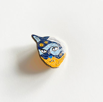 Vincent Van Cat Enamel Pin | Limited Edition